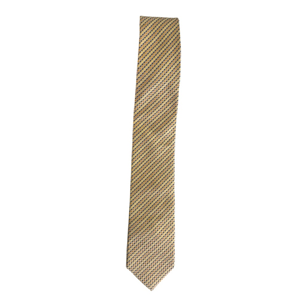 Paul Malone Men's Printed Pointed Silk Neck Tie Multicolor One Size NWT